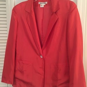 Coral Wintersilks blazer w/ tags